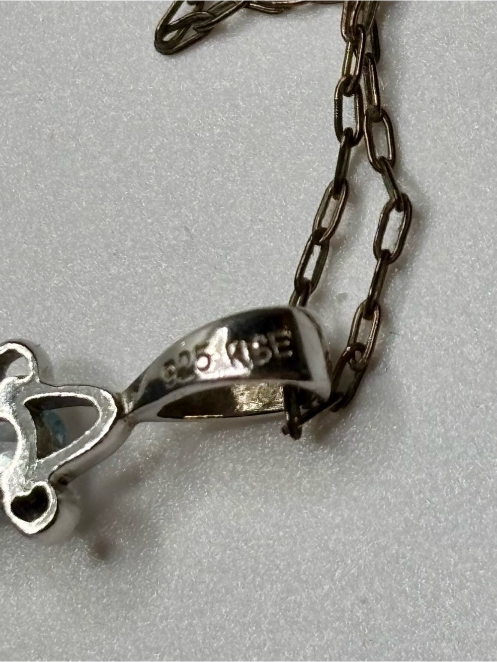 Vintage Ross Simons RSE Silver Multi Gem Cross Pendant Two Tone 14K GF Chain - Picture 4 of 9